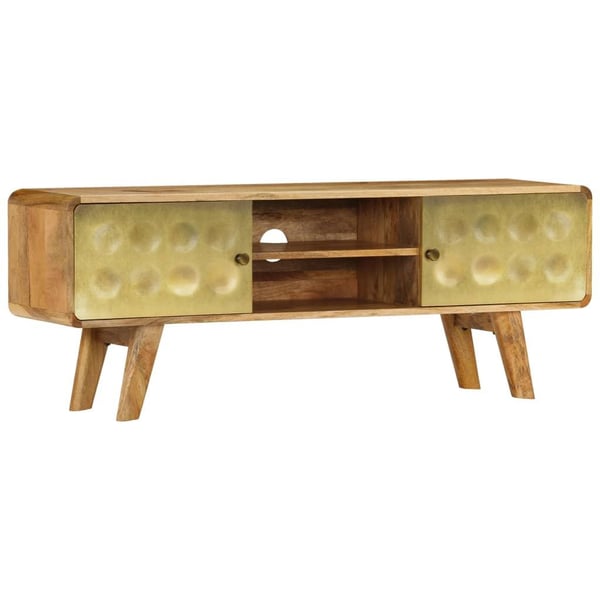 vidaXL TV-benk heltre mango 120x30x45 cm
