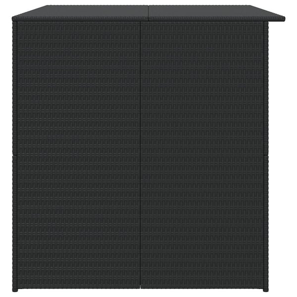 vidaXL Ulkosäilytyslaatikko musta 150x100x100 cm polyrottinki