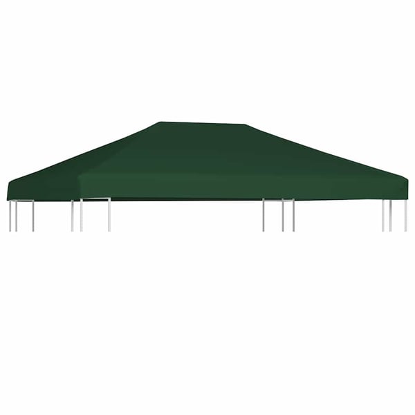 vidaXL Toppduk til paviljong 310 g/m² 4x3 m grønn