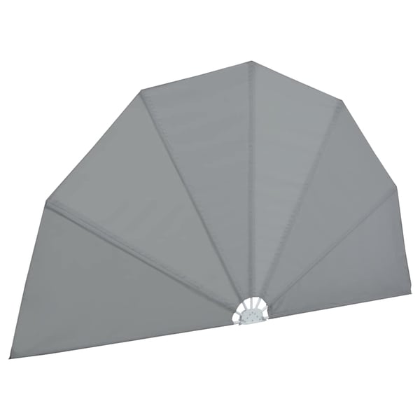 vidaXL sammenklappelig sidemarkise til terrasse grå 200 cm