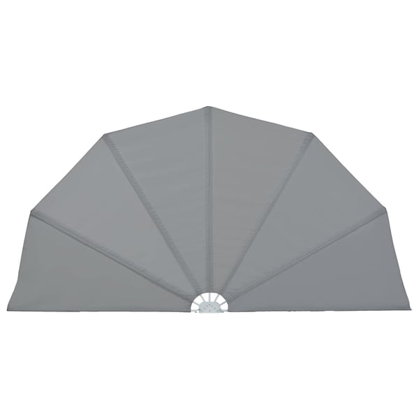 vidaXL sammenklappelig sidemarkise til terrasse grå 200 cm