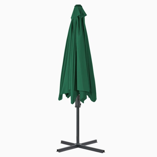 vidaXL parasol 300 cm stålstang grøn