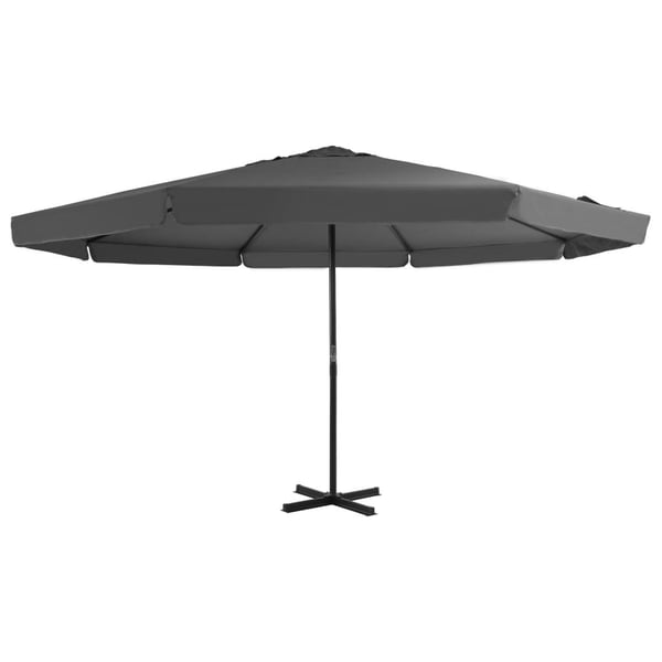 vidaXL Parasoll med aluminiumsstang 500 cm antrasitt