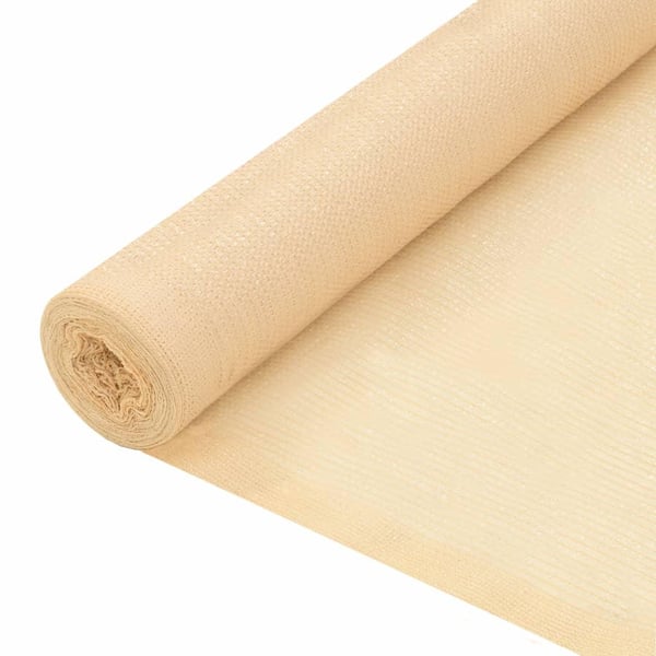 vidaXL Näkösuoja HDPE 2x10 m beige