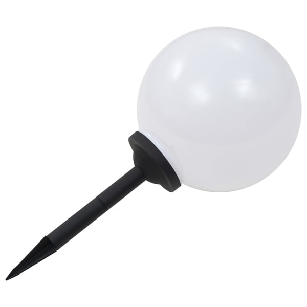vidaXL LED-solcellelamper 2 stk. 30 cm rund RGB-farver