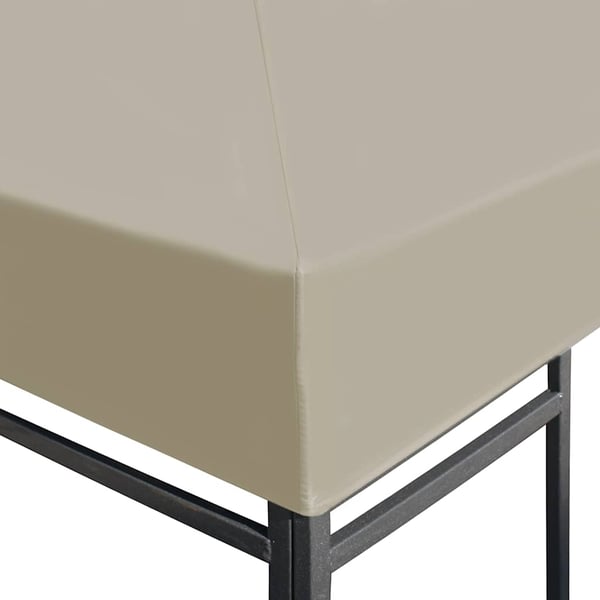 vidaXL Toppduk til paviljong 310 g/m² 3x3 m beige
