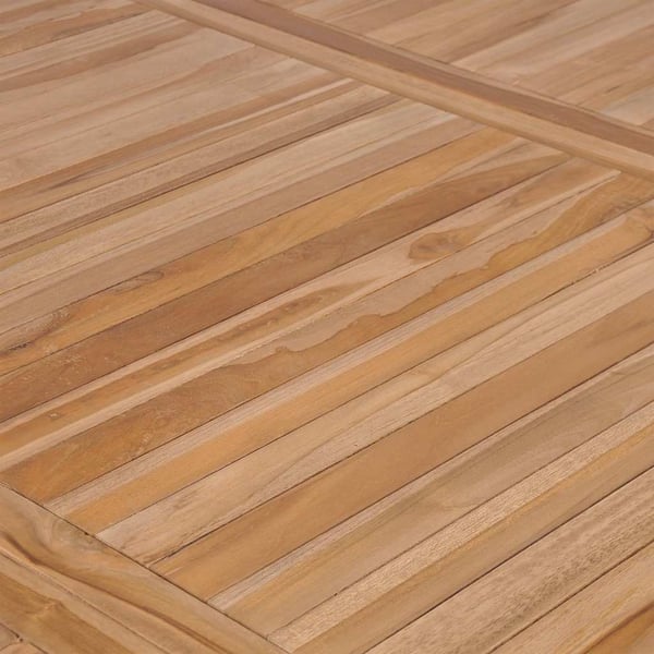vidaXL Hagebord 200x100x77 cm heltre teak