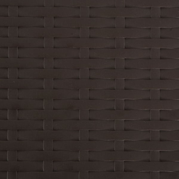 vidaXL foldbare barstole 2 stk. HDPE og stål brun rattanlook