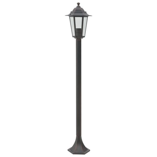 vidaXL Hagelyktestolpe E27 110 cm 6 stk aluminium bronse