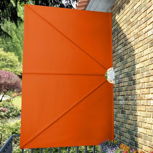 vidaXL sammenklappelig sidemarkise til terrasse terracotta 300 x 200 cm