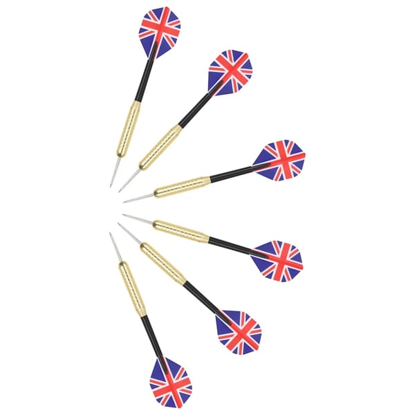 vidaXL professionel dartskive i sisal med 6 dartpile og ramme