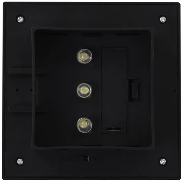 vidaXL LED-solcellelamper 6 stk. 12 cm firkantet sort