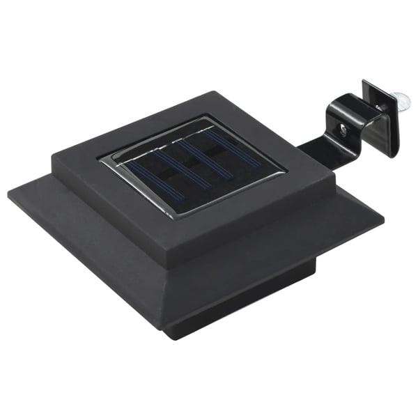 vidaXL LED-solcellelamper 6 stk. 12 cm firkantet sort