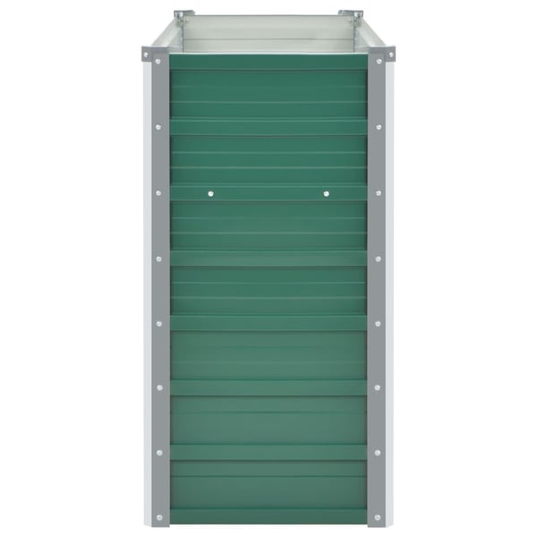 vidaXL Høybed galvanisert stål 100x40x77 cm grønn