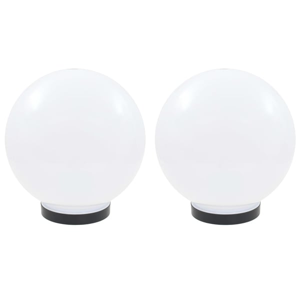 vidaXL Lampesett LED 2 stk sfærisk 25 cm PMMA