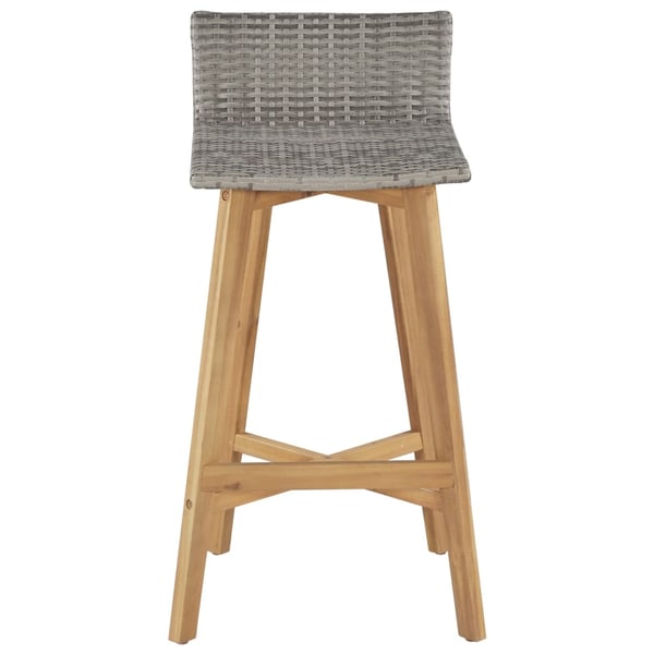 vidaXL Barstoler 2 stk heltre akasie