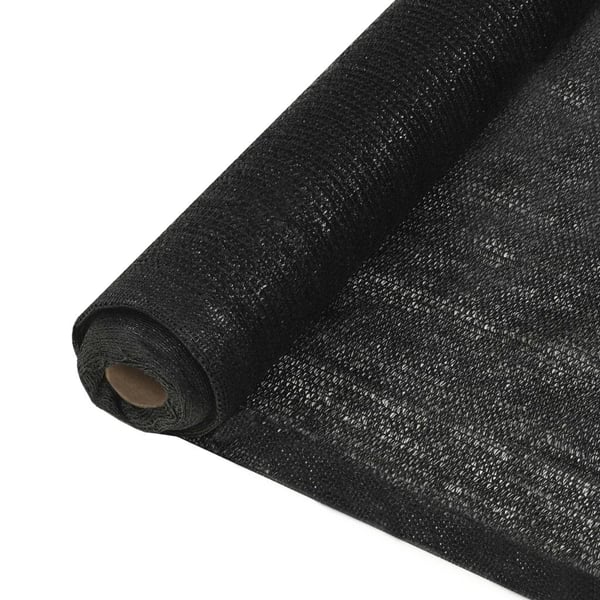 vidaXL Skjermnett HDPE 1,5x25 m svart