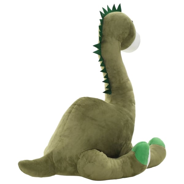 vidaXL Dinosaurus brontosaurus pehmolelu plyysi harmaa