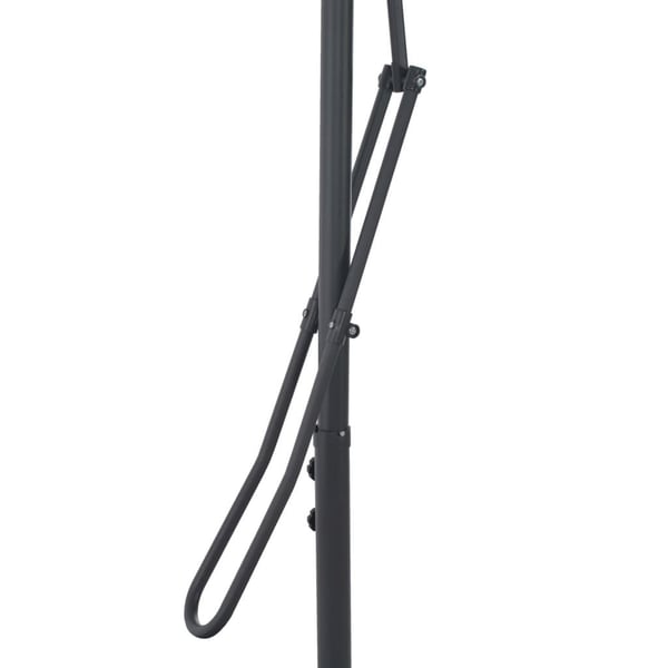 vidaXL Parasoll med stålstang 250x250 cm antrasitt
