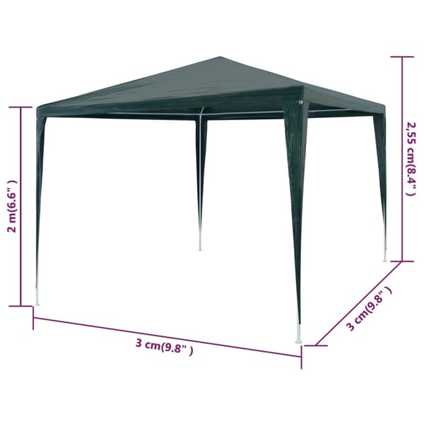 vidaXL Markise Hvit 3,5 x 2,5 m Metall