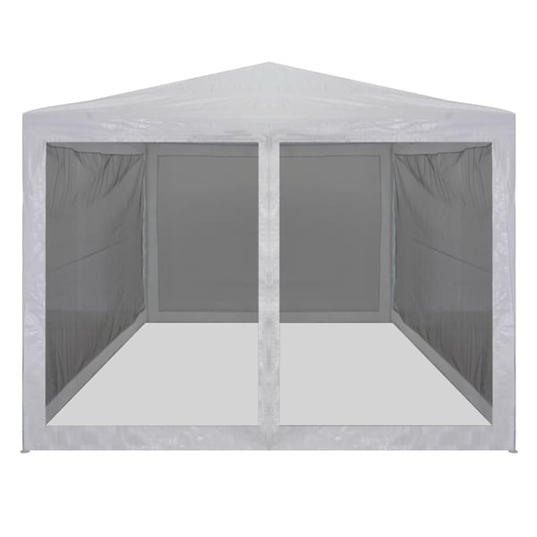 vidaXL Festtelt med 4 sidevegger av netting 4x3 m