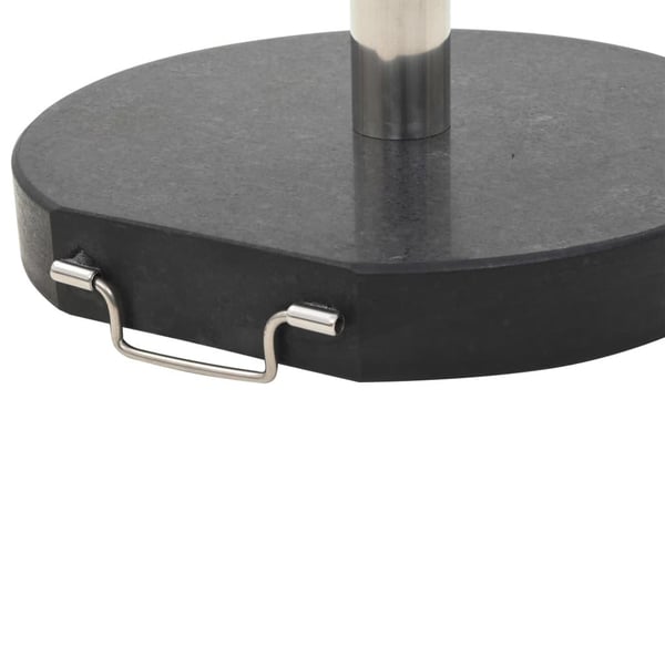 vidaXL parasolfod granit 30 kg rund sort