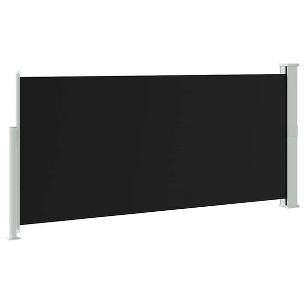 vidaXL sammenrullelig sidemarkise 140x300 cm sort