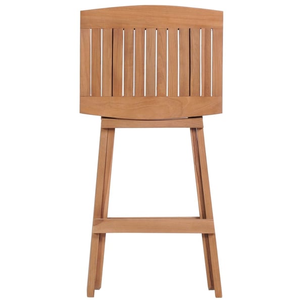vidaXL Foldbare barkrakker 4 stk heltre teak