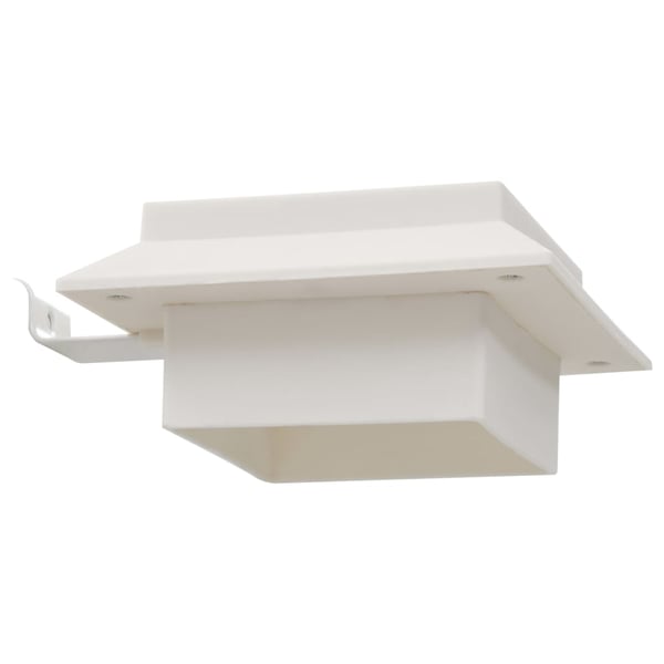 vidaXL Utendørs sollampe 6 stk LED firkantet 12 cm hvit