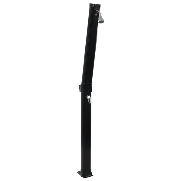 vidaXL solopvarmet bruser foldbar 214 cm 23 l sort