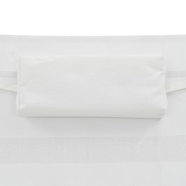 vidaXL liggestole 2 stk. med bord polyrattan og textilene sort