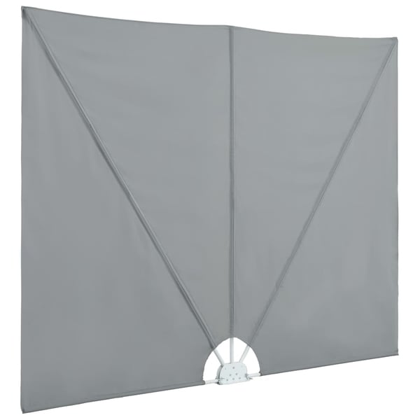 vidaXL sammenklappelig sidemarkise til terrasse grå 300 x 200 cm