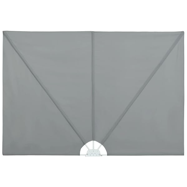 vidaXL sammenklappelig sidemarkise til terrasse grå 300 x 200 cm