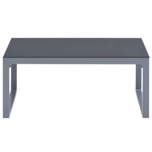 vidaXL loungesæt 3 dele med hynder aluminium sort