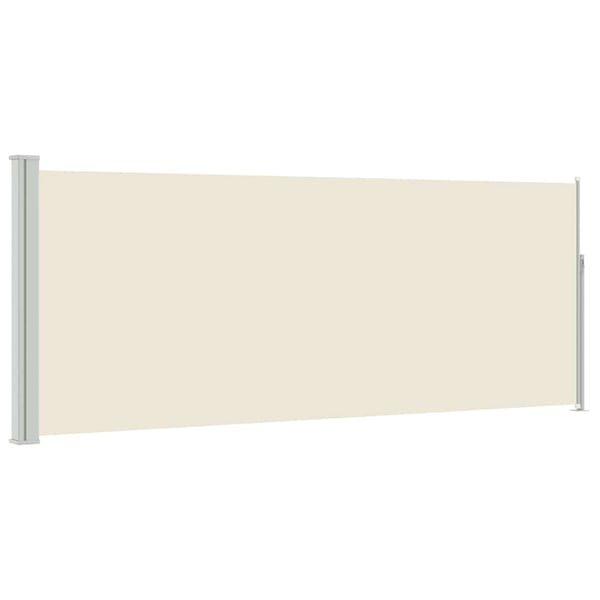 vidaXL sammenrullelig sidemarkise 120x300 cm cremefarvet