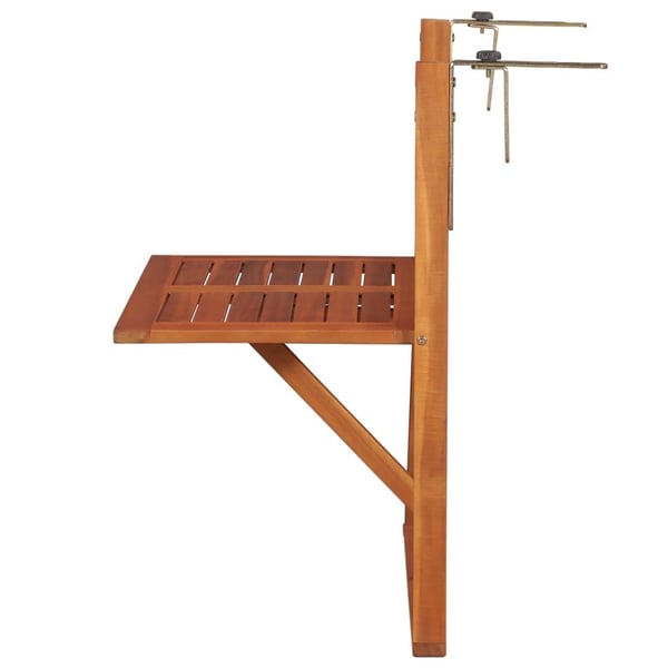 vidaXL Hengende balkongbord 64,5x44x80 cm heltre akasie