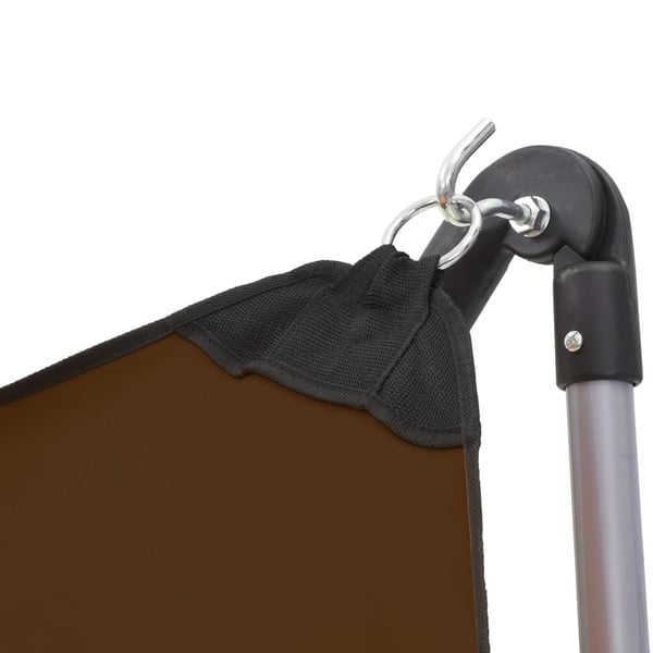 vidaXL hængekøje med foldbart stativ brun