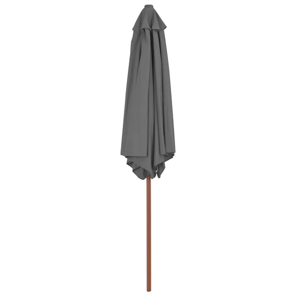 vidaXL Parasoll med trestang 270 cm antrasitt
