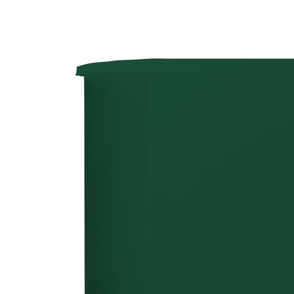 vidaXL Vindskjermer 3 paneler stoff 400x120 cm grønn