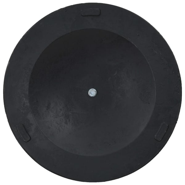 vidaXL Parasollfot rund polyresin 13 kg brons