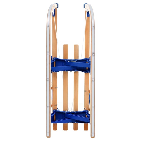 vidaXL foldbar kælk med ryglæn 119 cm træ