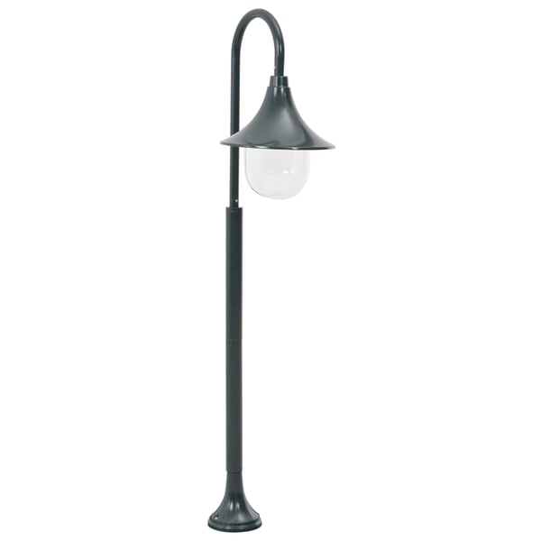 vidaXL Pylväsvalaisin ulkotiloihin E27 120 cm alumiini tummanvihreä
