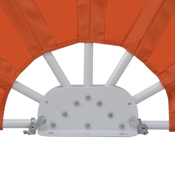 vidaXL Sammenleggbar sidemarkise for terrasse terrakotta 200 cm