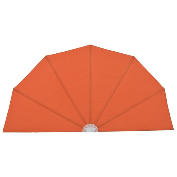vidaXL Sammenleggbar sidemarkise for terrasse terrakotta 200 cm