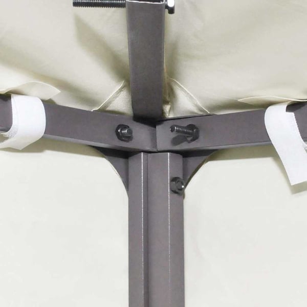 vidaXL Toppduk til paviljong 310 g/m² 3x3 m kremhvit