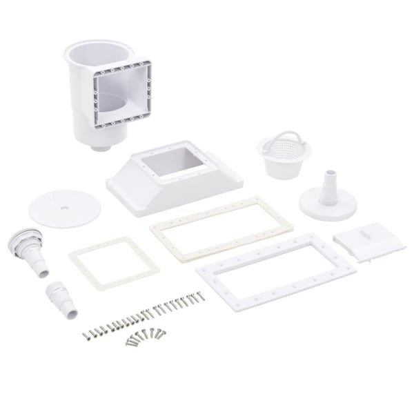 vidaXL Breddavlopp för pool 11 delar 34,3x25x30,5 cm