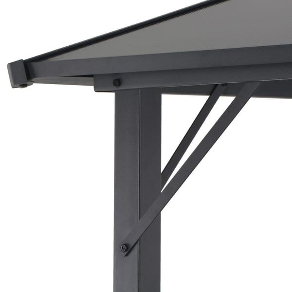 vidaXL Paviljong med tak aluminium 3x3 m antrasitt
