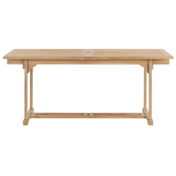 vidaXL forlængeligt havebord 180-280 x 100 x 75 cm massivt teaktræ