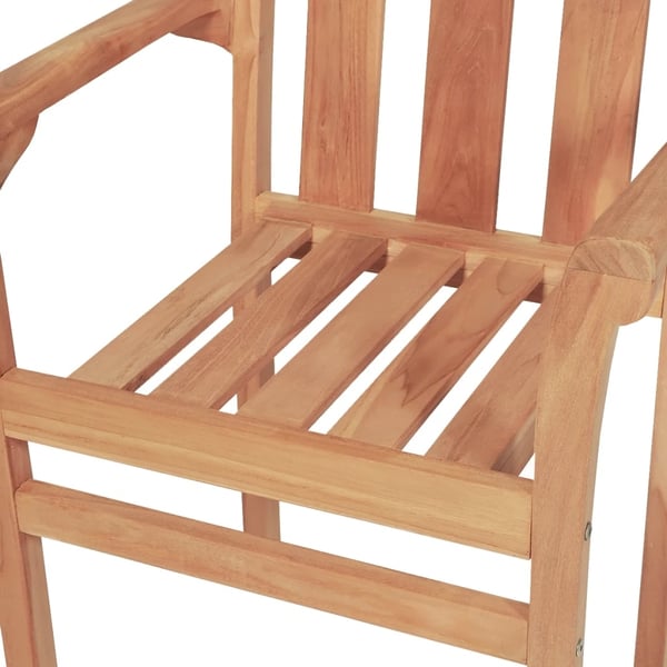 vidaXL Caféset 3 delar massiv teak