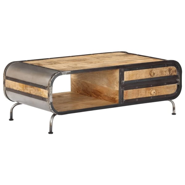 vidaXL Sofabord 100x50x35 cm heltre mango change2